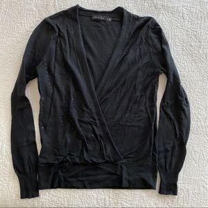 Silk/Cashmere/Cotton Sequin Sweater
